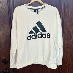 White Adidas Women’s Crewneck